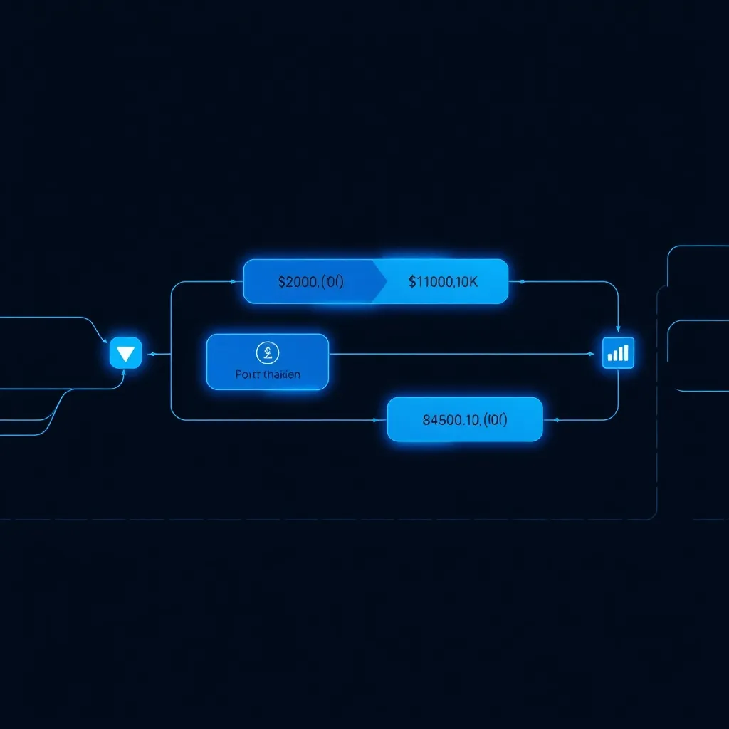 A minimalist digital interface showing financial transaction